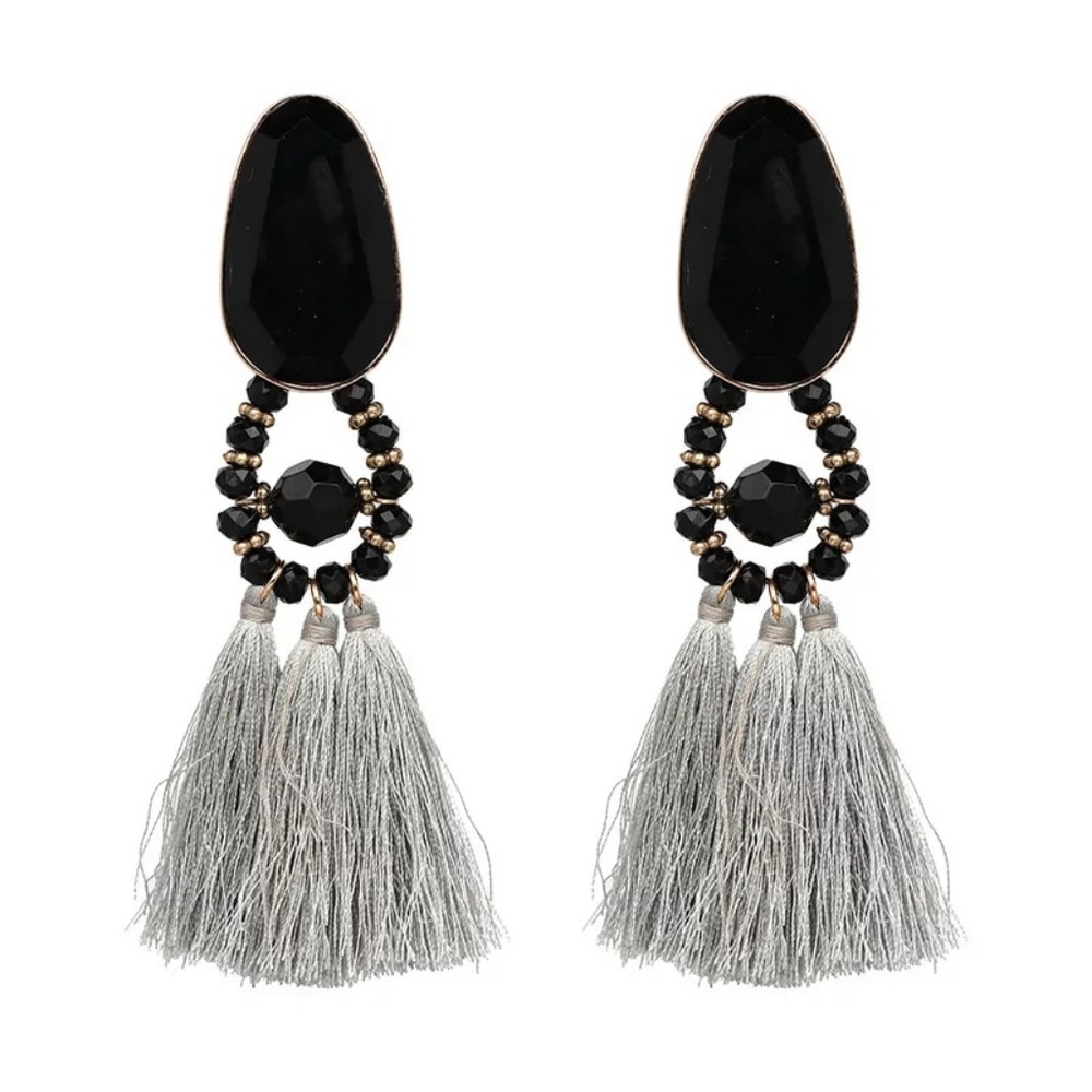 Post Long Tassel Earrings